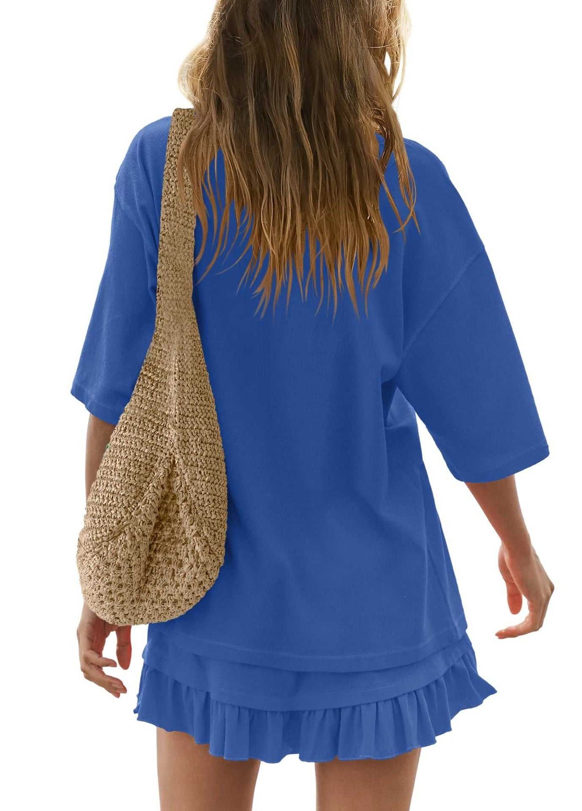 Round Neck Half Sleeve Tee and Skirt Set 100100917549398 34 Affordable Fashion Under $100 Jerry's Apparel 