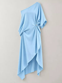 Full Size One-Shoulder Asymmetric Hem Midi Dress Plus Size 101001732260581 53 Gifts for Her Jerry's Apparel 