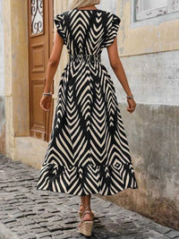 Ruffled Cap Sleeve Midi Dress 100100553584352 41 Affordable Fashion Under $100 Jerry's Apparel 