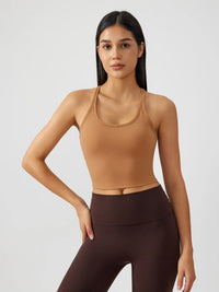 Millennia Scoop Neck Active Tank with Detachable Chest Pads