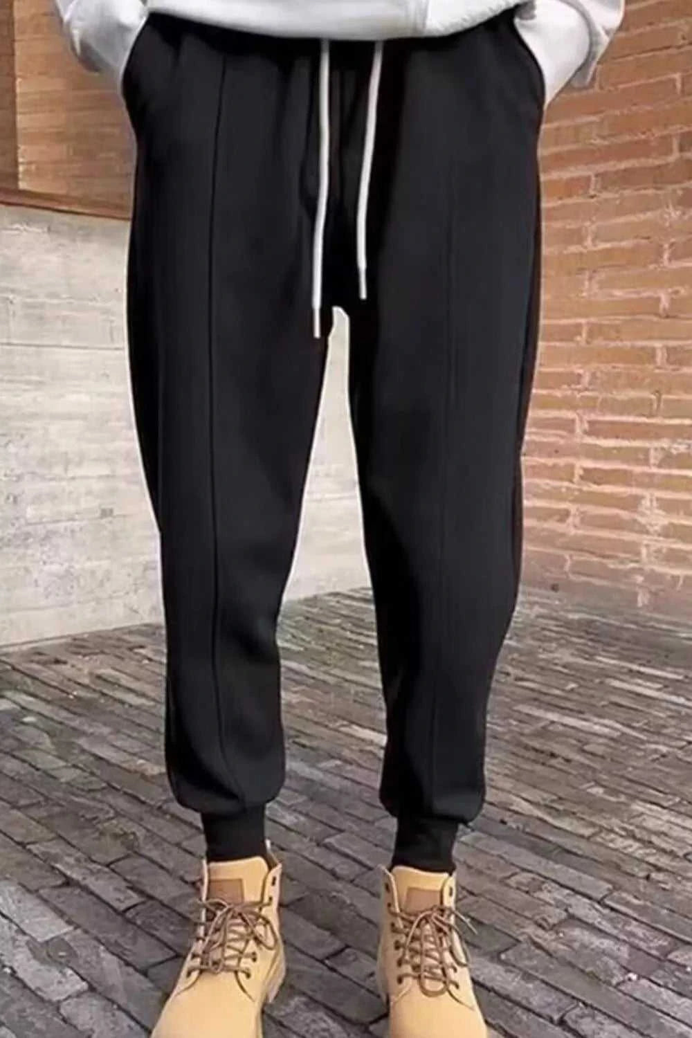 Men's Plus Size Drawstring Loose Fit Joggers 100400036115986 33 Affordable Fashion Under $100 Jerry's Apparel 