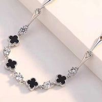 925 Sterling Silver Clover Charm Bracelet 100500602809758 73 Affordable Fashion Under $100 Jerry's Apparel 