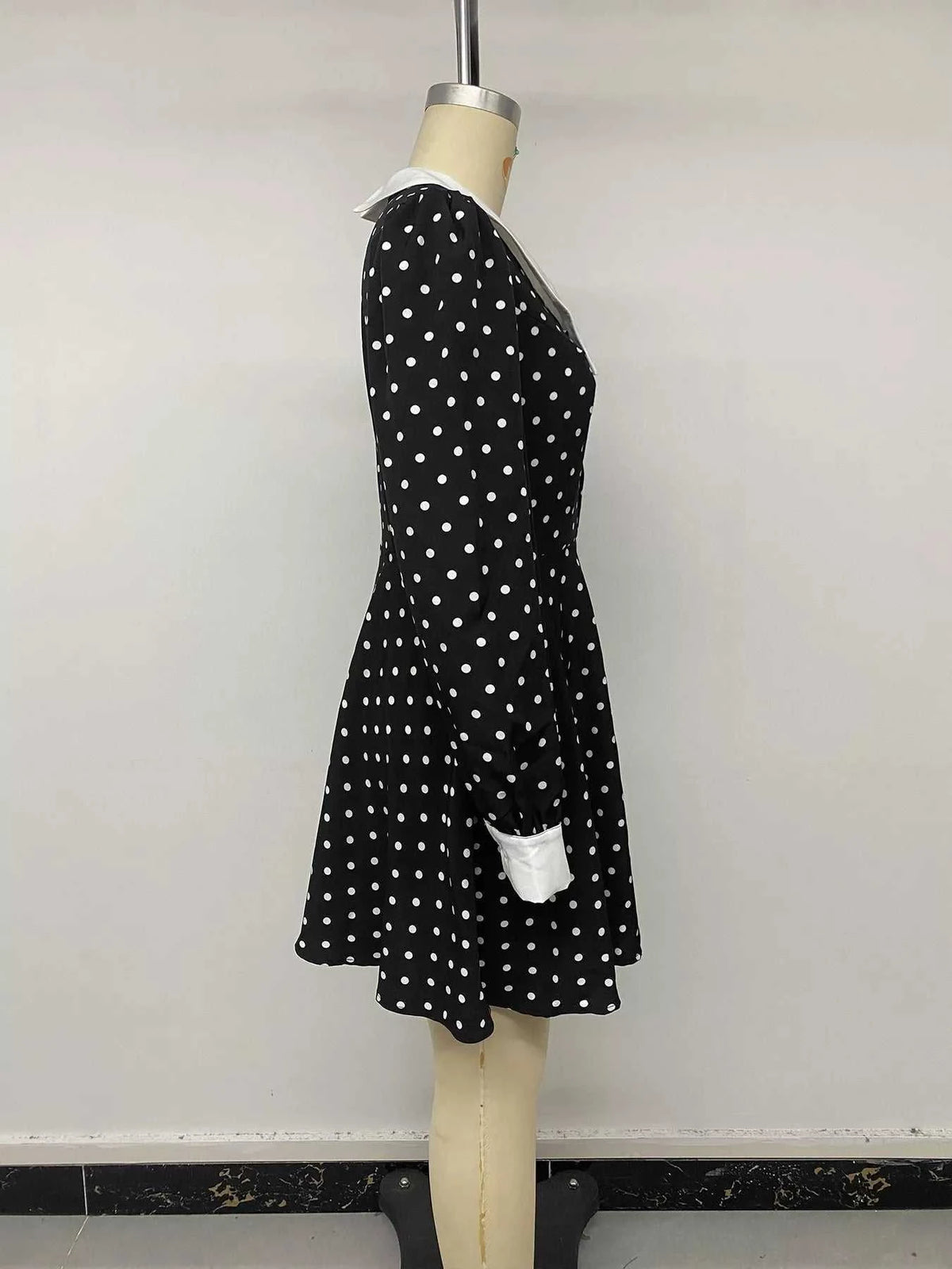 Polka Dot Peter Pan Collar Dress 100100006908393 52 Affordable Fashion Under $100 Jerry's Apparel 