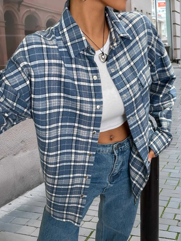 Plaid Button Up Long Sleeve Shirt 100100161474388 59 Affordable Fashion Under $100 Jerry's Apparel 