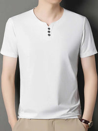 Men's Decor Button Short Sleeve T-Shirt 100400481596480 27 Affordable Fashion Under $100 Jerry's Apparel 