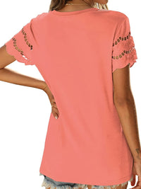 Round Neck Short Sleeve Casual T-Shirt