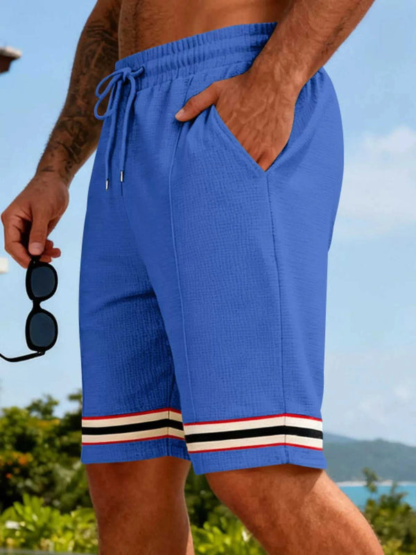 Men's Full Size Textured Knit Drawstring Shorts Plus Size 100400916555342 23 Affordable Fashion Under $100 Jerry's Apparel 