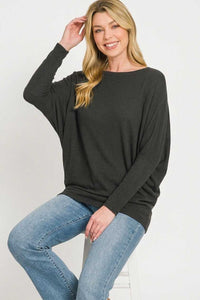 Zenana Hacci Dolman Sleeve Boat Neck Top 100100670981549 23 Affordable Fashion Under $100 Jerry's Apparel 