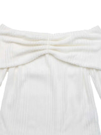 Off-Shoulder Ribbed Knit Top 100100952823290 30 Affordable Fashion Under $100 Jerry's Apparel 