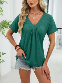 Casual V-Neck Short Sleeve T-Shirt 100100731554922 25 Affordable Fashion Under $100 Jerry's Apparel 
