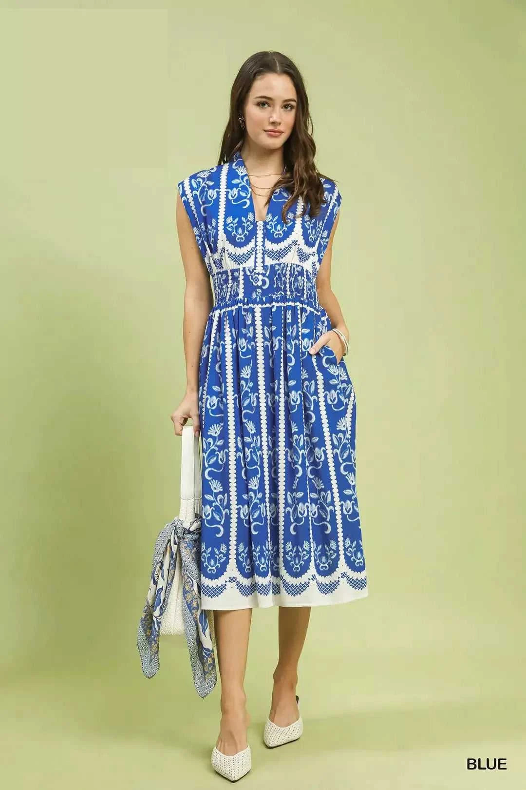 Umgee Sleeveless Smocked Midi Dress 100100878561997 62 Affordable Fashion Under $100 Jerry's Apparel 