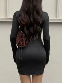 Mock Neck Long Sleeve Bodycon Mini Dress 101001018320519 29 Affordable Fashion Under $100 Jerry's Apparel 