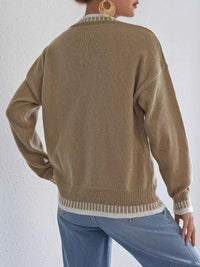 Lace Heart Contrast Trim Sweater 101002229770019 36 Affordable Fashion Under $100 Jerry's Apparel 