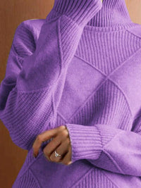Argyle Pattern Turtleneck Sweater 101002205709319 52 Affordable Fashion Under $100 Jerry's Apparel 