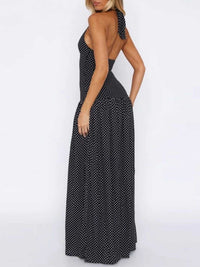Polka Dot Halter Neck Maxi Dress 100100512447789 43 Affordable Fashion Under $100 Jerry's Apparel 