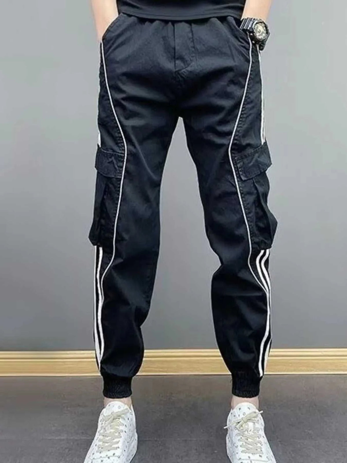 Men's Plus Size Side Striped Joggers 100400648051319 37 Affordable Fashion Under $100 Jerry's Apparel 