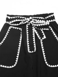 Crochet Trim Tie Waist Wide Leg Pants 100100132087397 35 Affordable Fashion Under $100 Jerry's Apparel 