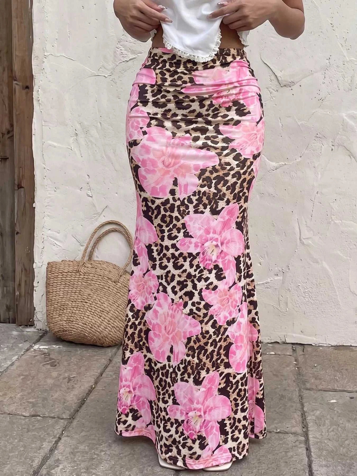 Leopard Print Bodycon Maxi Skirt 100100404631589 26 Affordable Fashion Under $100 Jerry's Apparel 