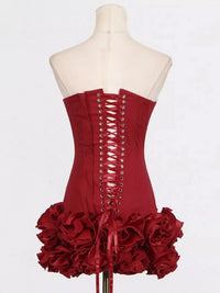 Ruffled Hem Tube Mini Dress 100100145318717 291 Women's Dress Gifts for Her Jerry's Apparel 