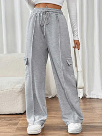 Perfee Drawstring Wide Leg Pants with Pockets 100100282861869 34 Affordable Fashion Under $100 Jerry's Apparel 