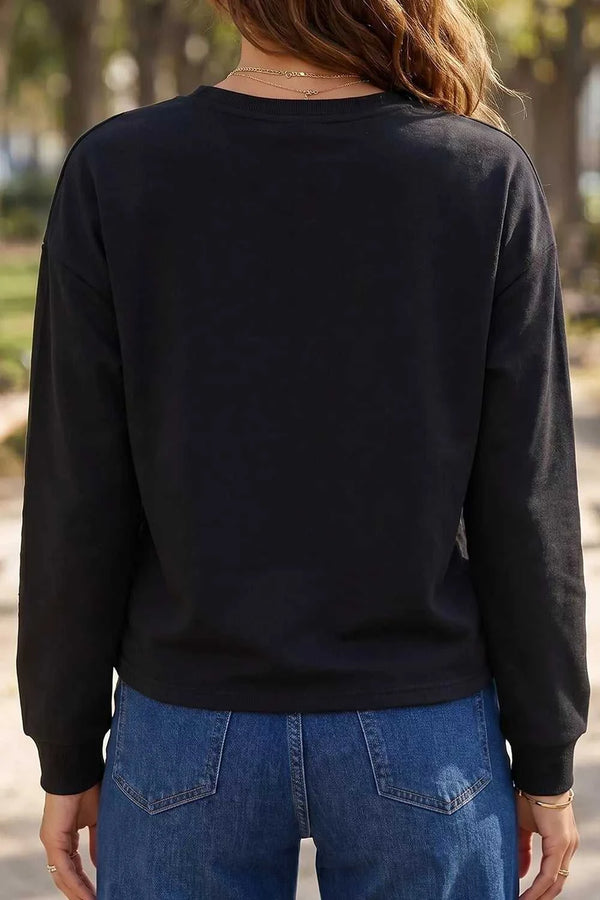 Rhinestone Pumpkin Long Sleeve Sweatshirt 101001754122792 36 Affordable Fashion Under $100 Jerry's Apparel 