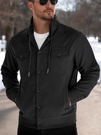 Men's Full Size Casual Corduroy Button-Down Jacket Plus Size 100400685932569 79 Affordable Fashion Under $100 Jerry's Apparel 