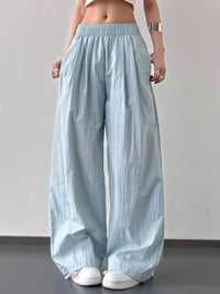 Wide Leg Elastic Waist Pants