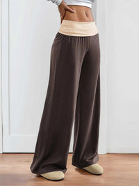 Contrast Waistband Wide Leg Pants 100100919641935 32 Affordable Fashion Under $100 Jerry's Apparel 