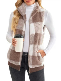 Full Size Color Block Zip Up Vest Coat Plus Size 100100959376307 45 Affordable Fashion Under $100 Jerry's Apparel 