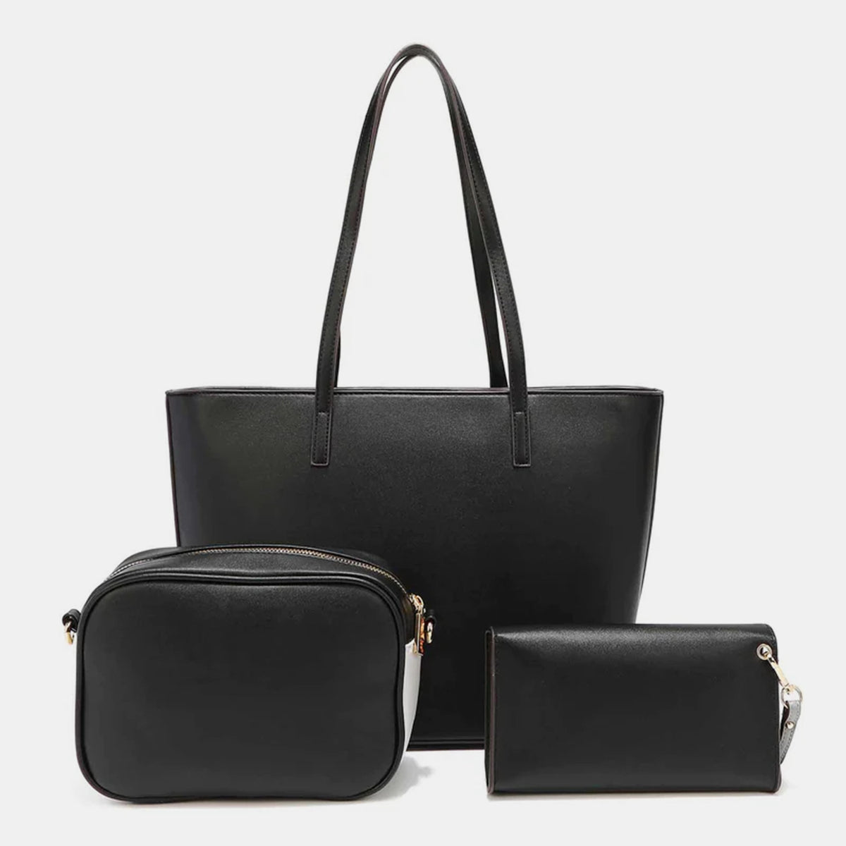 3-Piece Color Block Handbag Set