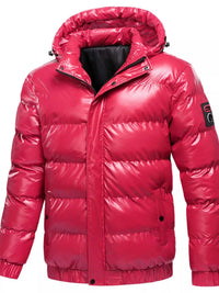 Men's Plus Size Zip Up Hooded Puffer Jacket 100400120854102 125 Fashion Forward Plus Size Clothing Jerry's Apparel 