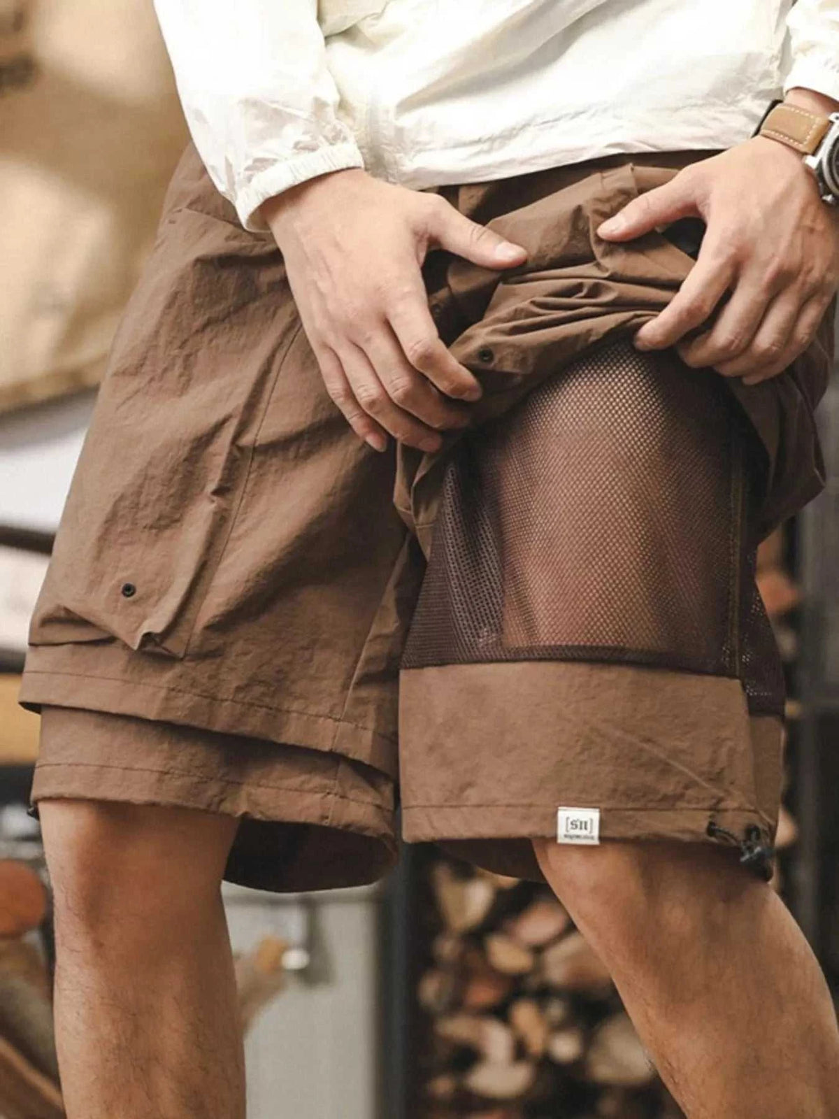 Men's Plus Size Multiple Pocket Layered Cargo Shorts with Drawstring Hem 100400101448683 36 Affordable Fashion Under $100 Jerry's Apparel 
