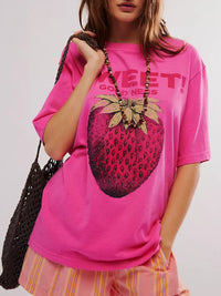 Graphic Round Neck Half Sleeve T-Shirt