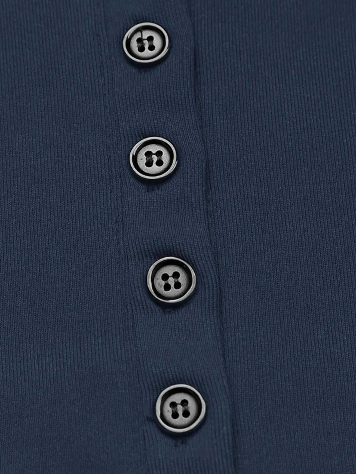 Long Sleeve Button Front Fitted T-Shirt 100100801861389 38 Affordable Fashion Under $100 Jerry's Apparel 