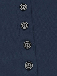 Long Sleeve Button Front Fitted T-Shirt 100100801861389 38 Affordable Fashion Under $100 Jerry's Apparel 