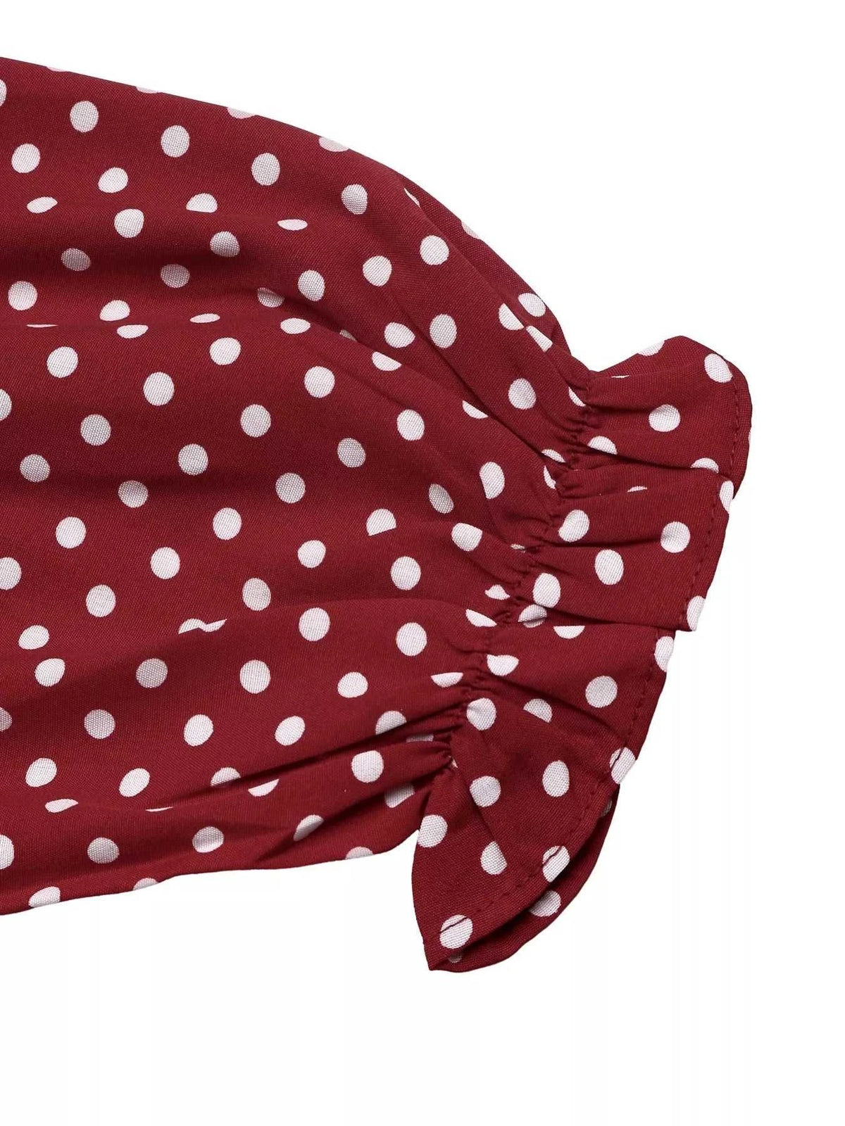 Square Neck Polka Dot Long Sleeve Maxi Dress 101001463928082 48 Affordable Fashion Under $100 Jerry's Apparel 