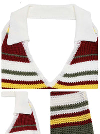 Multi-Color Striped Halter Neck Knit Sweater Dress 100100535429722 41 Affordable Fashion Under $100 Jerry's Apparel 
