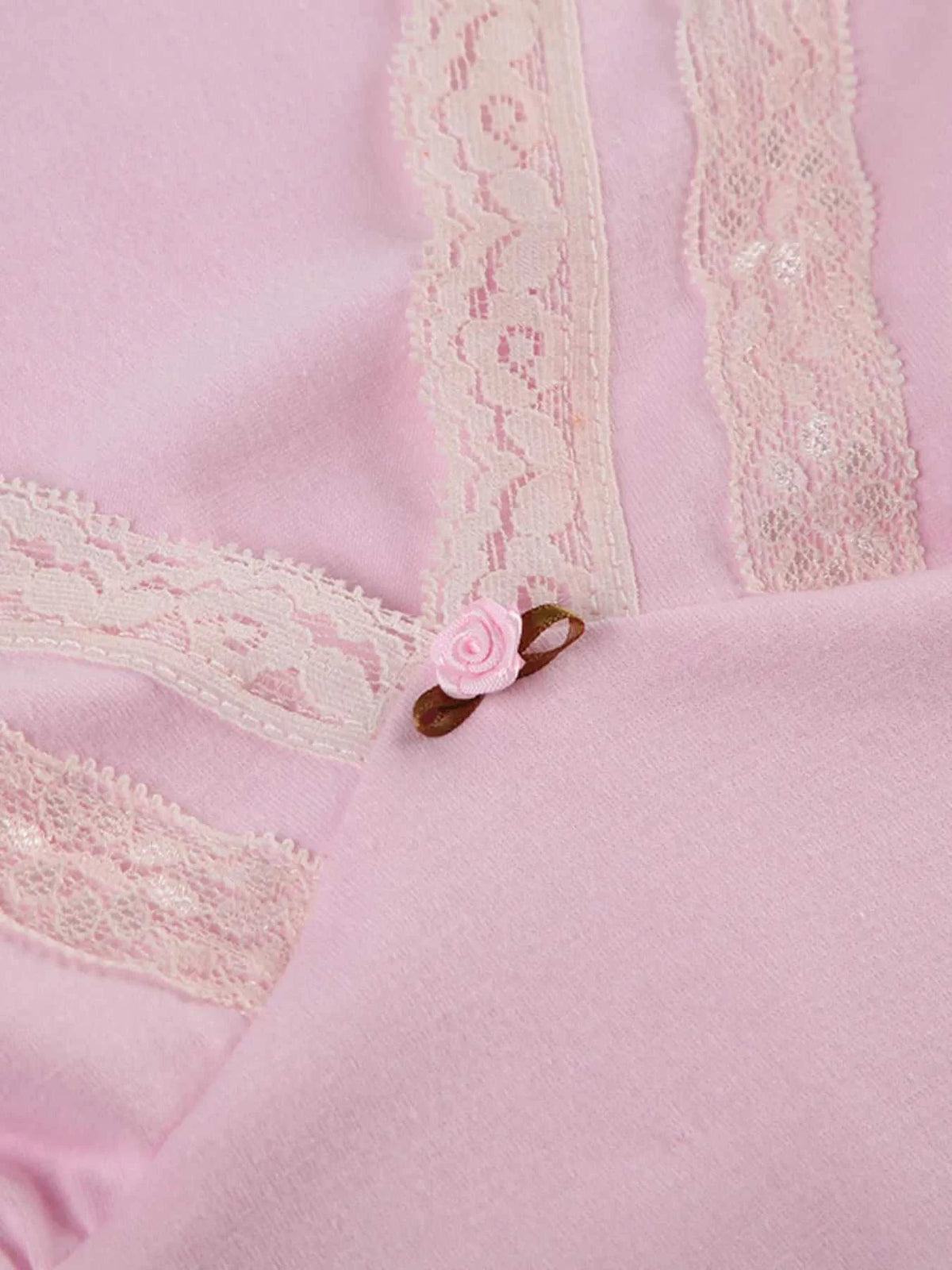 Lace Trim V-Neck Long Sleeve Top 100100804547036 25 Affordable Fashion Under $100 Jerry's Apparel 