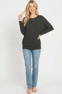 Zenana Hacci Dolman Sleeve Boat Neck Top 100100670981549 23 Affordable Fashion Under $100 Jerry's Apparel 