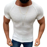 Men's Plus Size Round Neck Short Sleeve Top