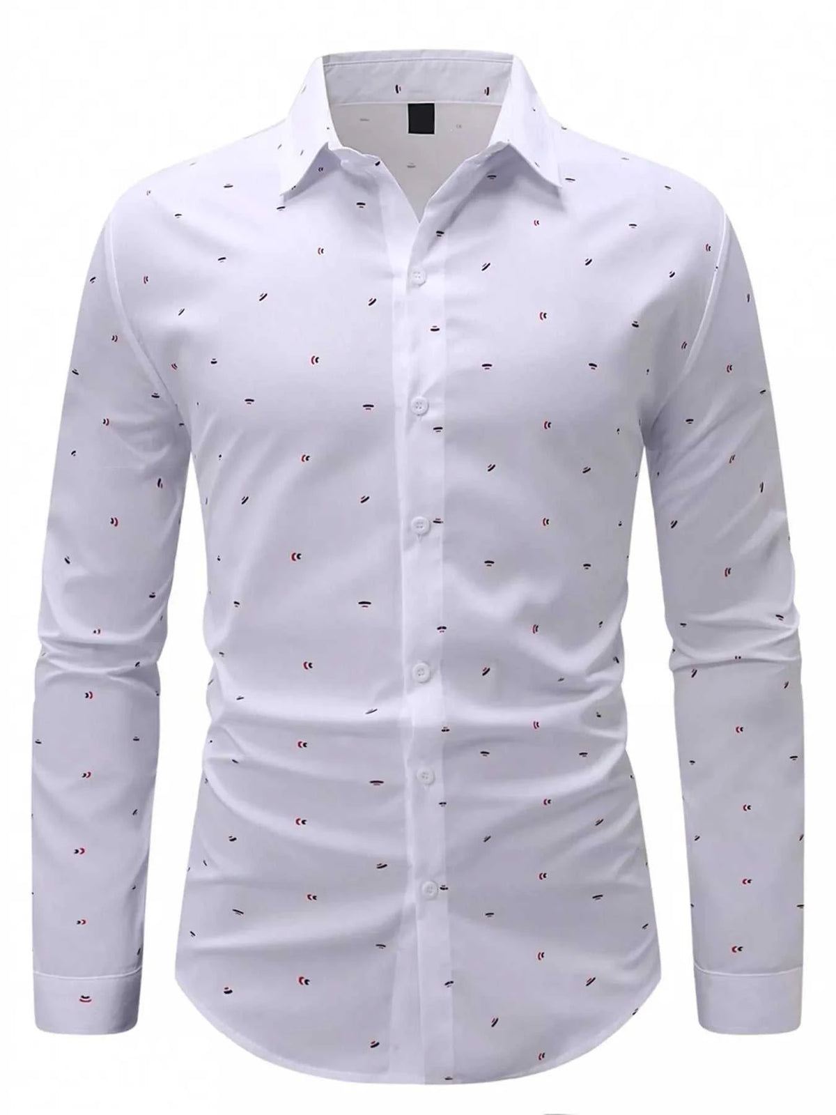 Men's Slim Fit Printed Long Sleeve Shirt 104001451943055 37 Affordable Fashion Under $100 Jerry's Apparel 