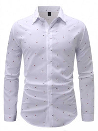 Men's Slim Fit Printed Long Sleeve Shirt 104001451943055 37 Affordable Fashion Under $100 Jerry's Apparel 