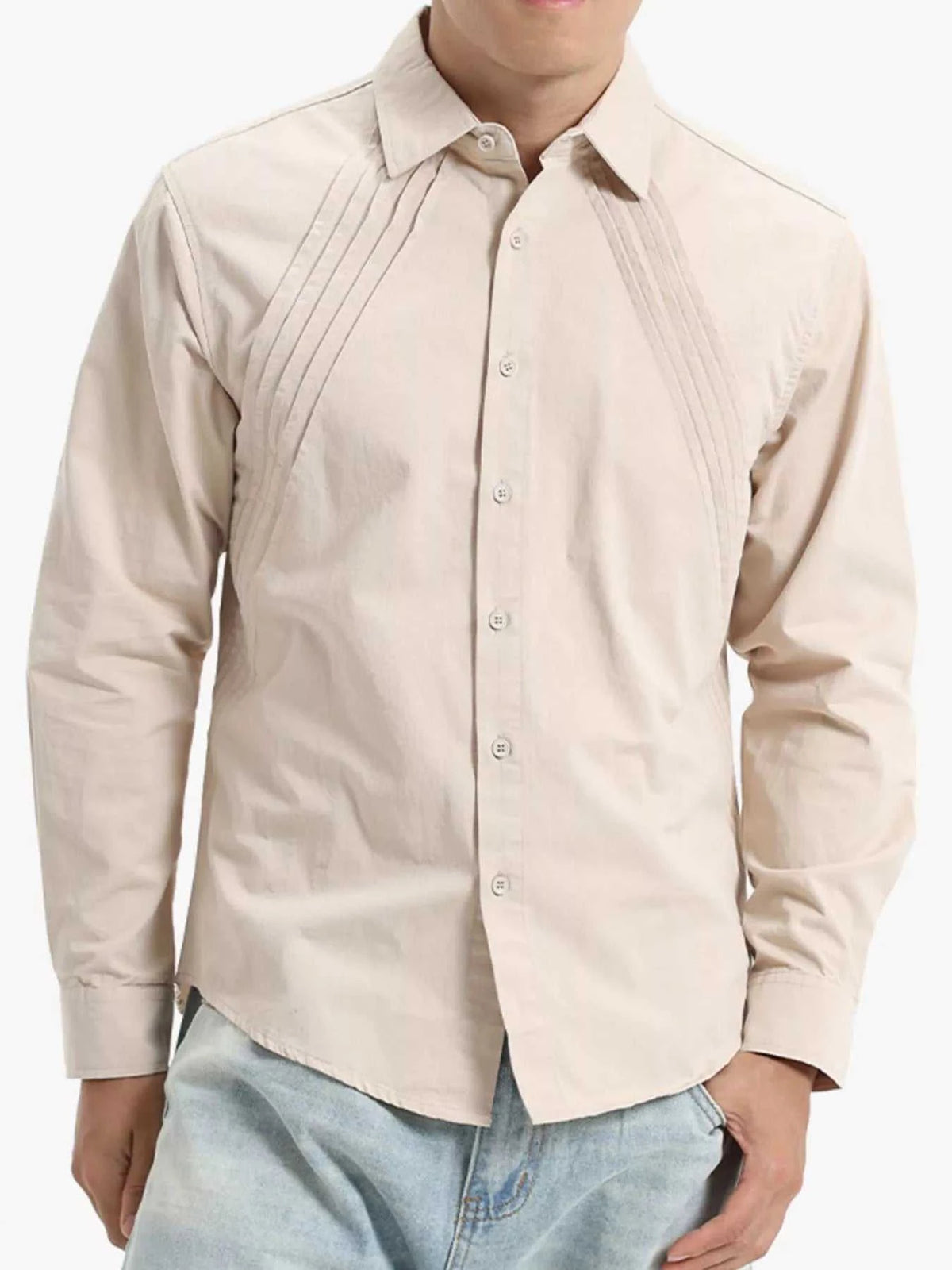 Men's Plus Size Long Sleeve Button-Down Shirt 100400852169226 67 Affordable Fashion Under $100 Jerry's Apparel 