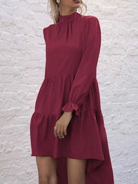 High-Low Flounce Sleeve Dress 100100575256203 31 Affordable Fashion Under $100 Jerry's Apparel 