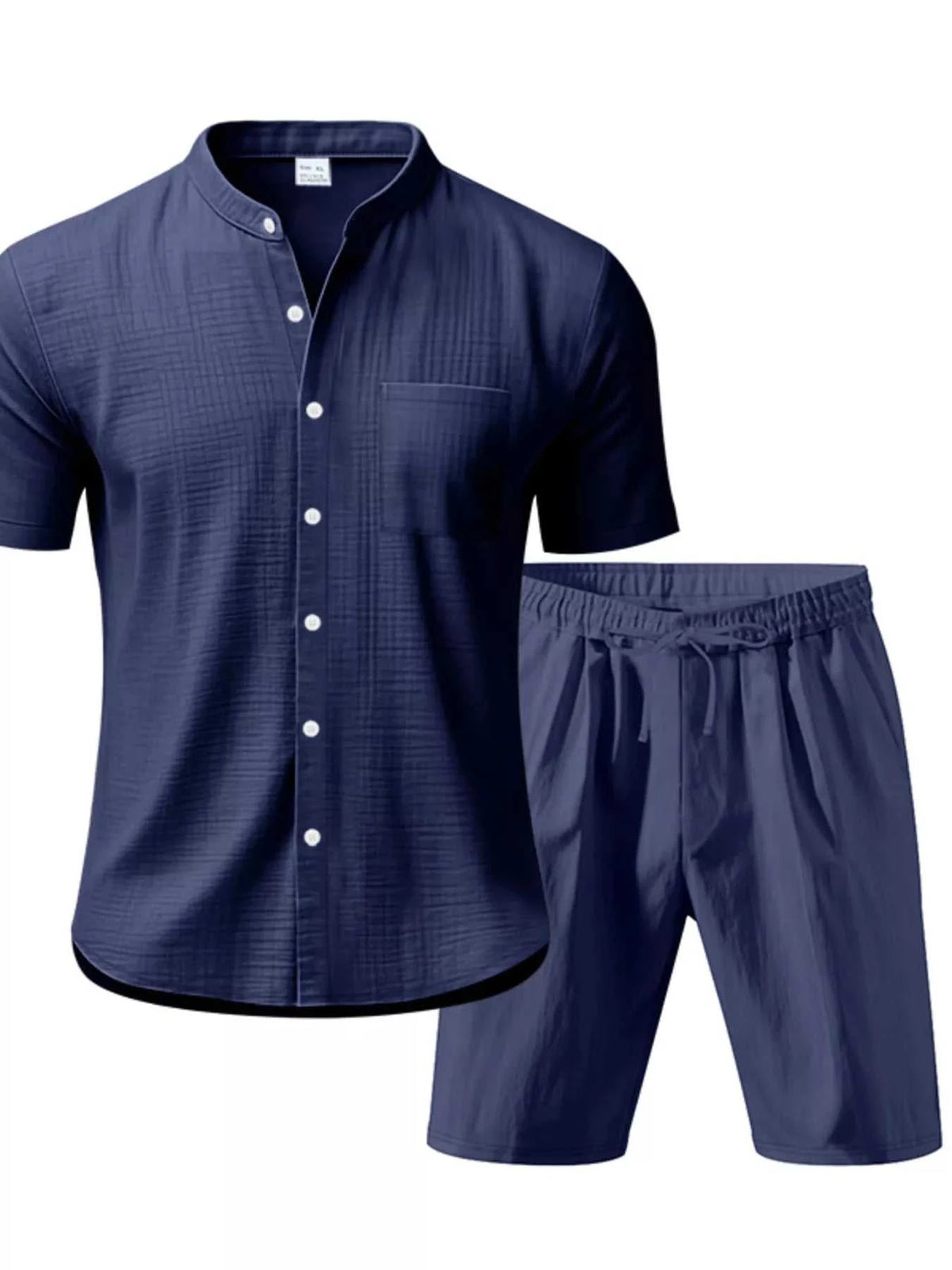 Men's Full Size Casual Short Sleeve Shirt and Shorts Set Plus Size 100400356286566 44 Affordable Fashion Under $100 Jerry's Apparel 