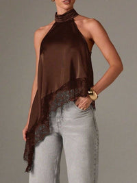Halter Neck Lace Trim Cami 100100484379863 40 Affordable Fashion Under $100 Jerry's Apparel 