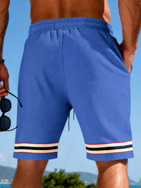Men's Full Size Textured Knit Drawstring Shorts Plus Size 100400916555342 23 Affordable Fashion Under $100 Jerry's Apparel 