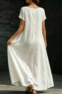 Full Size Casual Loose Short Sleeve Maxi Dress Plus Size 100100328741968 27 Gifts for Her Jerry's Apparel 