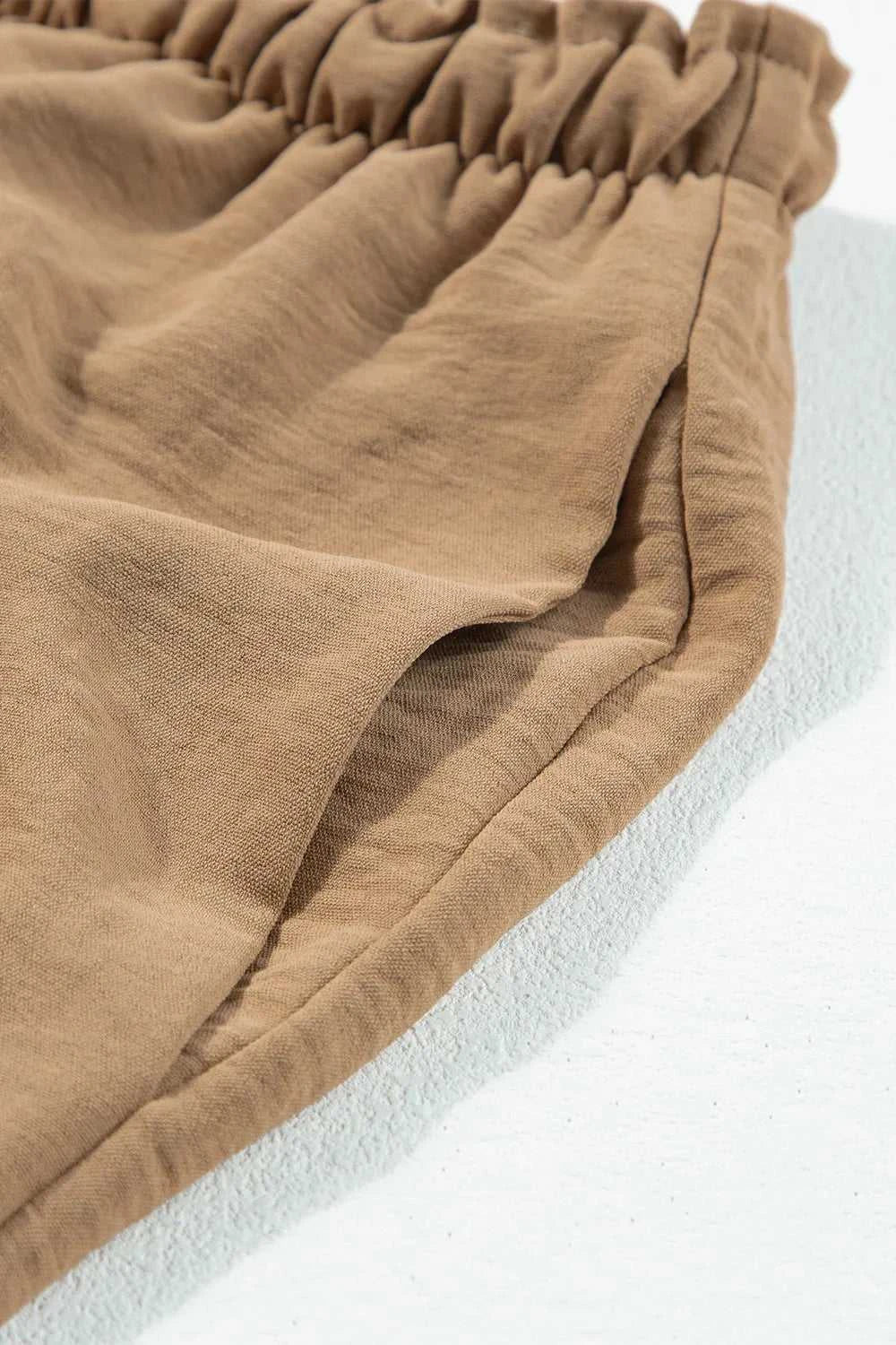 Drawstring Frilled Waist Wide Leg Utility Trousers 100100664290960 36 Affordable Fashion Under $100 Jerry's Apparel 