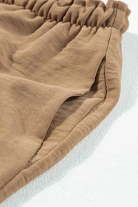 Drawstring Frilled Waist Wide Leg Utility Trousers 100100664290960 36 Affordable Fashion Under $100 Jerry's Apparel 